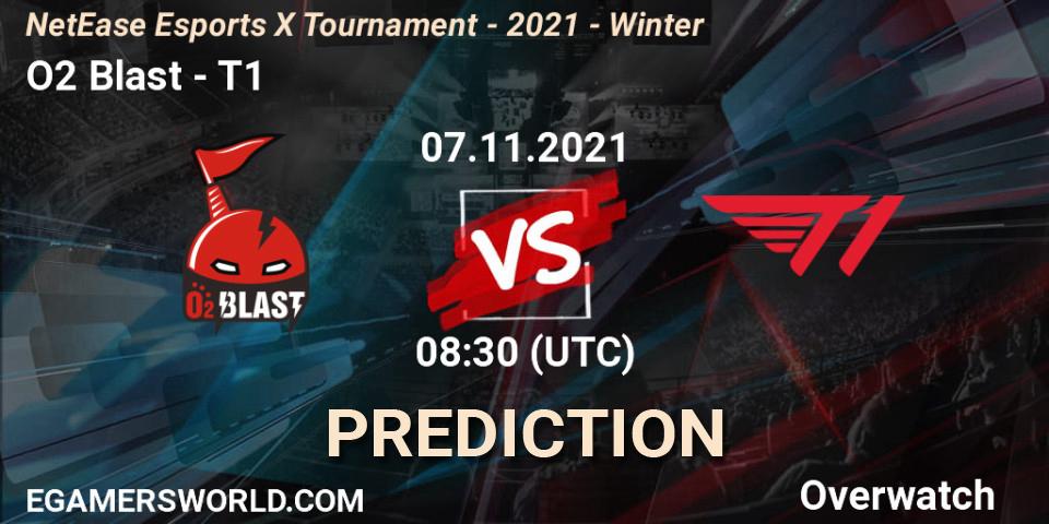 O2 Blast - T1: Maç tahminleri. 07.11.2021 at 07:00, Overwatch, NetEase Esports X Tournament - 2021 - Winter
