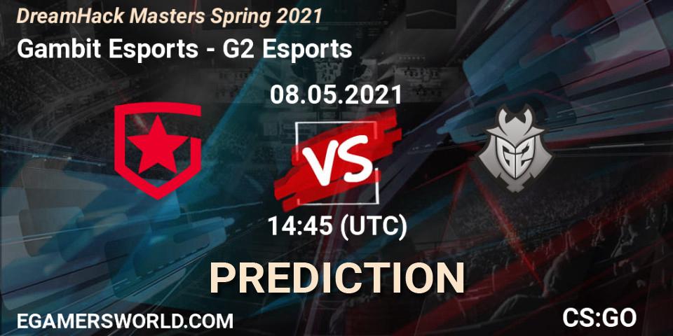 Gambit Esports - G2 Esports: Maç tahminleri. 08.05.2021 at 14:45, Counter-Strike (CS2), DreamHack Masters Spring 2021