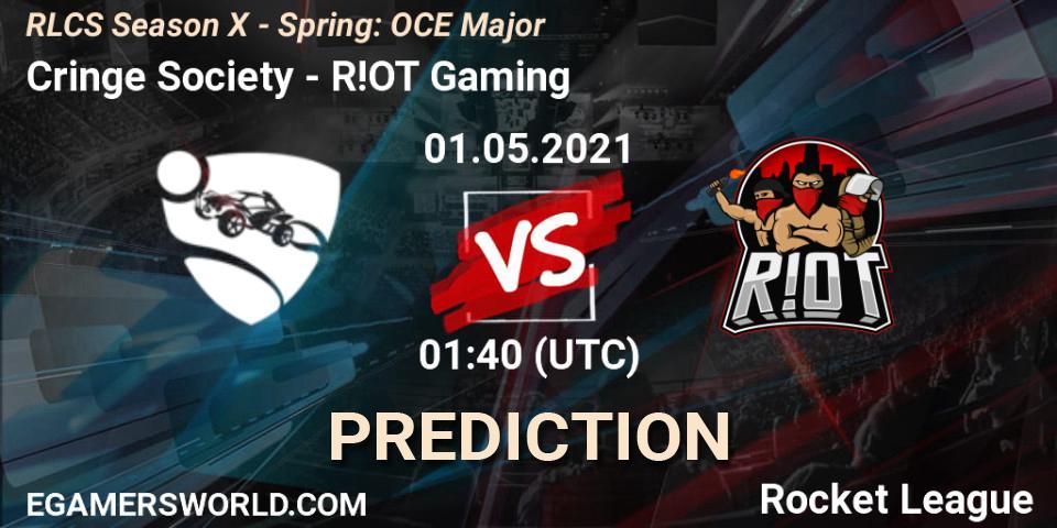 Cringe Society - R!OT Gaming: Maç tahminleri. 01.05.2021 at 01:35, Rocket League, RLCS Season X - Spring: OCE Major