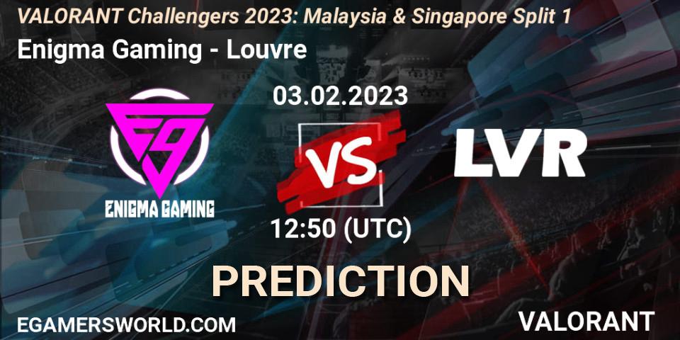 Enigma Gaming - Louvre: Maç tahminleri. 03.02.23, VALORANT, VALORANT Challengers 2023: Malaysia & Singapore Split 1