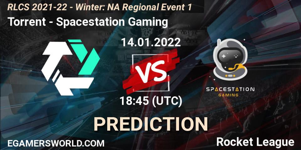 Torrent - Spacestation Gaming: Maç tahminleri. 14.01.2022 at 18:45, Rocket League, RLCS 2021-22 - Winter: NA Regional Event 1