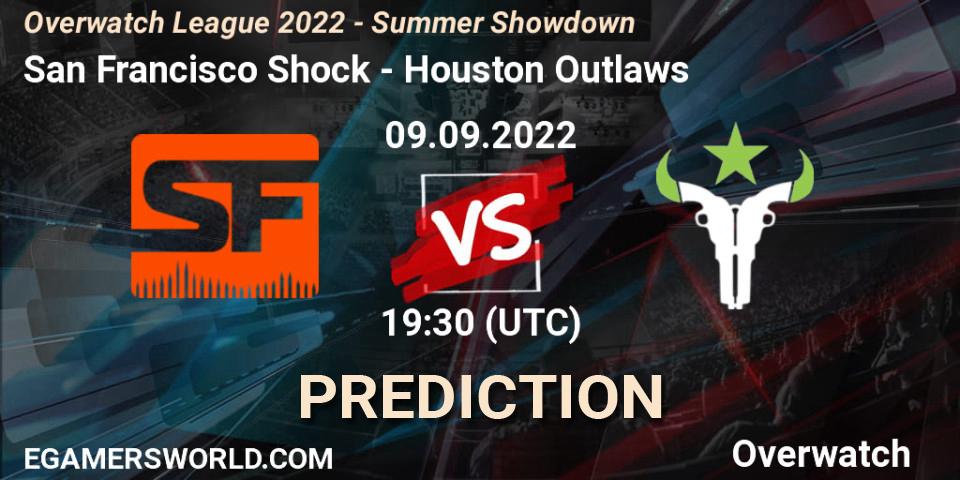 San Francisco Shock - Houston Outlaws: Maç tahminleri. 09.09.2022 at 19:30, Overwatch, Overwatch League 2022 - Summer Showdown