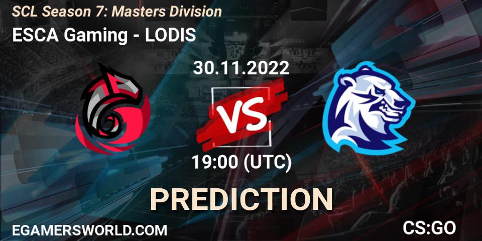 ESCA Gaming - LODIS: Maç tahminleri. 05.12.22, CS2 (CS:GO), SCL Season 7: Masters Division