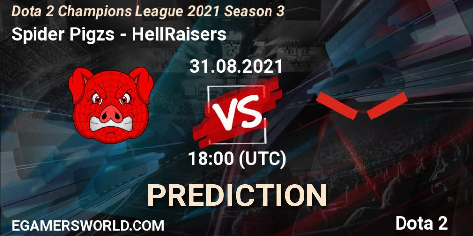 Spider Pigzs - HellRaisers: Maç tahminleri. 31.08.2021 at 19:15, Dota 2, Dota 2 Champions League 2021 Season 3