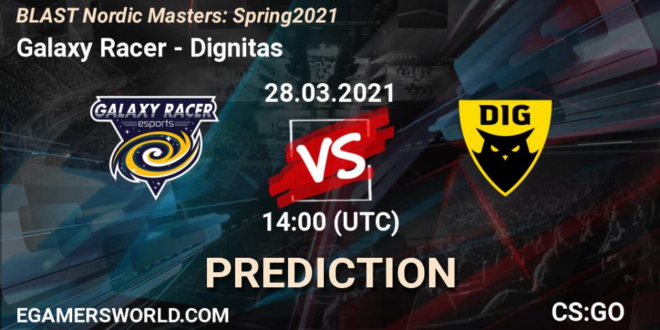 Galaxy Racer - Dignitas: Maç tahminleri. 28.03.2021 at 14:15, Counter-Strike (CS2), BLAST Nordic Masters: Spring 2021