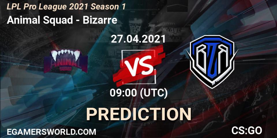 Animal Squad - Bizarre: Maç tahminleri. 27.04.2021 at 09:00, Counter-Strike (CS2), LPL Pro League 2021 Season 1