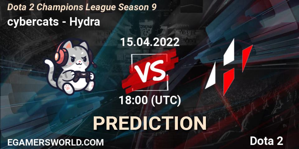cybercats - Hydra: Maç tahminleri. 15.04.2022 at 18:00, Dota 2, Dota 2 Champions League Season 9