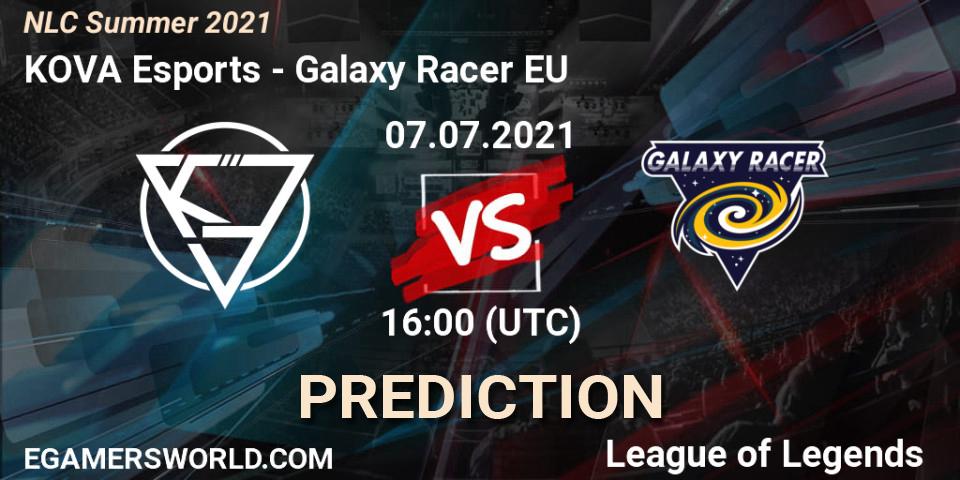 KOVA Esports - Galaxy Racer EU: Maç tahminleri. 07.07.2021 at 16:00, LoL, NLC Summer 2021