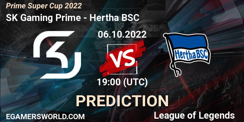 SK Gaming Prime - Hertha BSC: Maç tahminleri. 06.10.2022 at 19:00, LoL, Prime Super Cup 2022