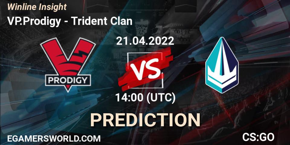 VP.Prodigy - Trident Clan: Maç tahminleri. 21.04.2022 at 14:00, Counter-Strike (CS2), Winline Insight
