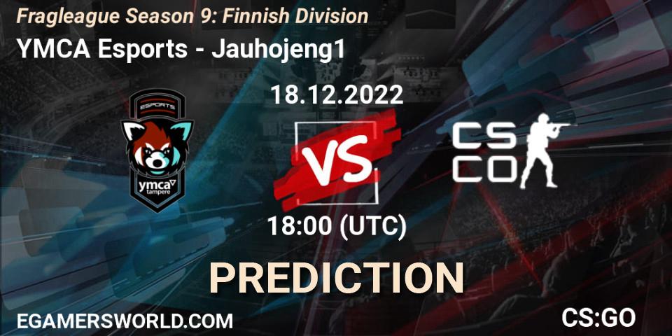 YMCA Esports - Jauhojeng1: Maç tahminleri. 18.12.2022 at 18:00, Counter-Strike (CS2), Fragleague Season 9: Finnish Division