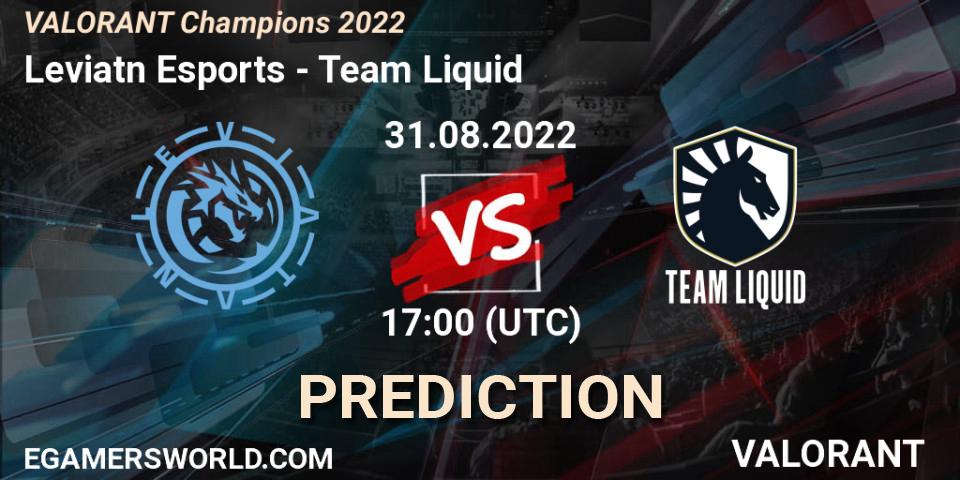 Leviatán Esports - Team Liquid: Maç tahminleri. 31.08.2022 at 17:45, VALORANT, VALORANT Champions 2022