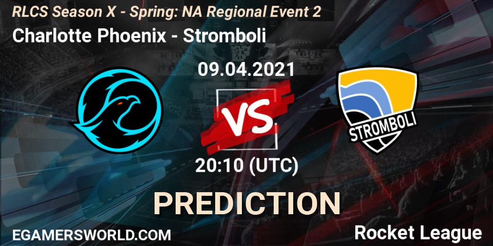 Charlotte Phoenix - Stromboli: Maç tahminleri. 09.04.2021 at 20:10, Rocket League, RLCS Season X - Spring: NA Regional Event 2