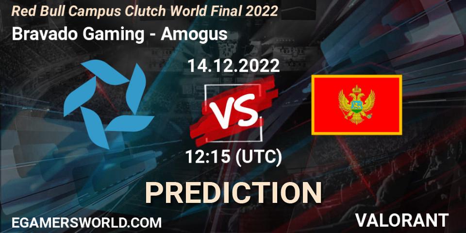 Bravado Gaming - Amogus: Maç tahminleri. 14.12.2022 at 12:15, VALORANT, Red Bull Campus Clutch World Final 2022