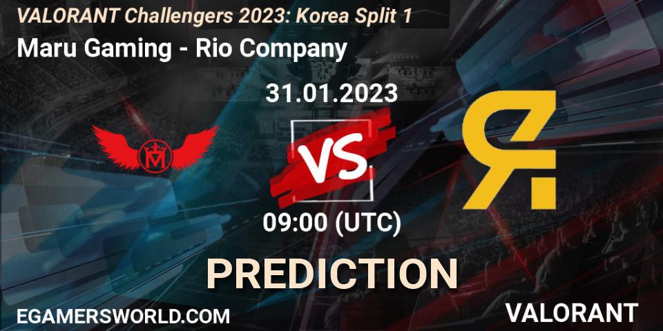 Maru Gaming - Rio Company: Maç tahminleri. 31.01.23, VALORANT, VALORANT Challengers 2023: Korea Split 1