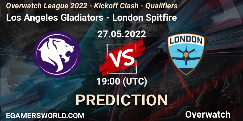 Los Angeles Gladiators - London Spitfire: Maç tahminleri. 27.05.2022 at 19:00, Overwatch, Overwatch League 2022 - Kickoff Clash - Qualifiers