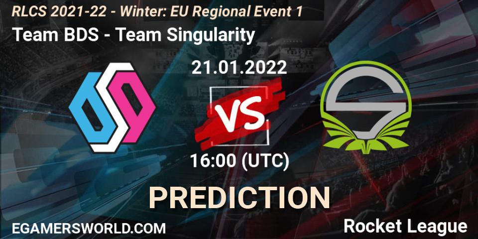 Team BDS - Team Singularity: Maç tahminleri. 21.01.22, Rocket League, RLCS 2021-22 - Winter: EU Regional Event 1