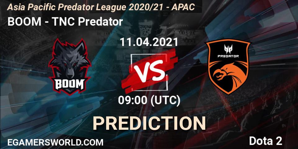 BOOM - TNC Predator: Maç tahminleri. 11.04.2021 at 09:01, Dota 2, Asia Pacific Predator League 2020/21 - APAC