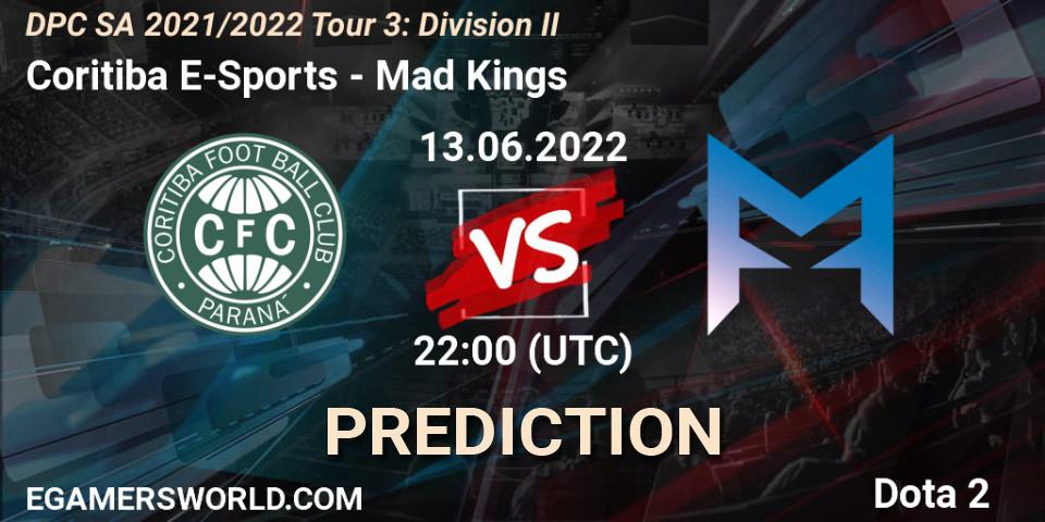 Coritiba E-Sports - Mad Kings: Maç tahminleri. 13.06.2022 at 22:00, Dota 2, DPC SA 2021/2022 Tour 3: Division II