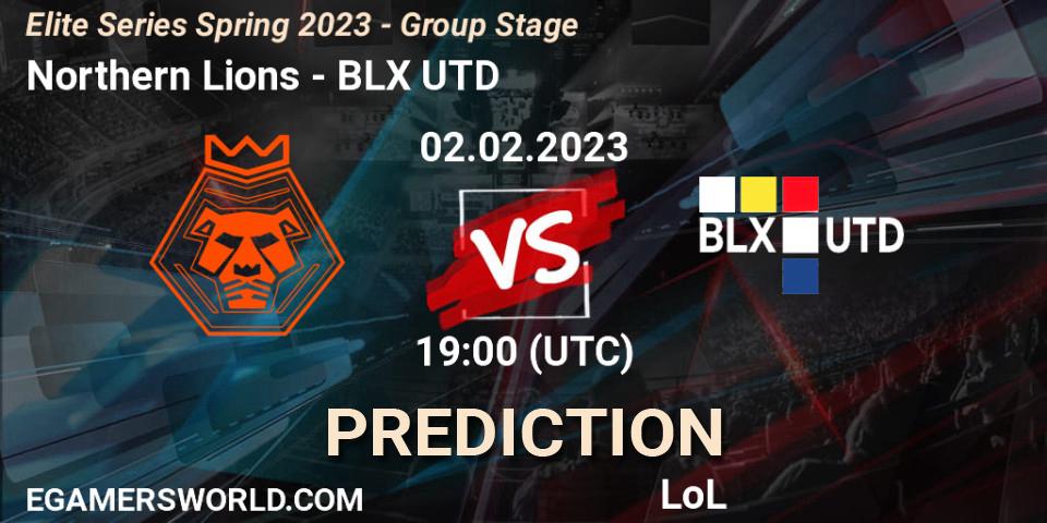 Northern Lions - BLX UTD: Maç tahminleri. 02.02.2023 at 19:00, LoL, Elite Series Spring 2023 - Group Stage