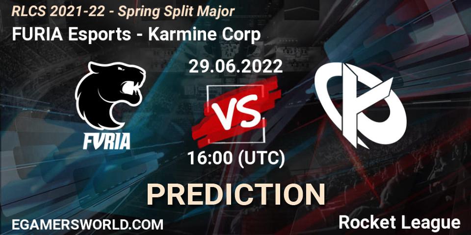 FURIA Esports - Karmine Corp: Maç tahminleri. 29.06.22, Rocket League, RLCS 2021-22 - Spring Split Major