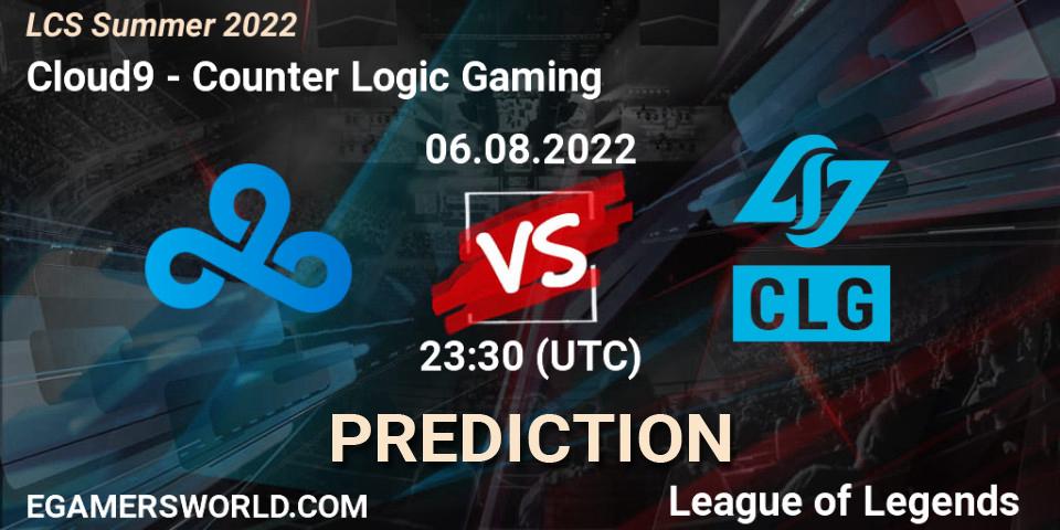 Cloud9 - Counter Logic Gaming: Maç tahminleri. 06.08.2022 at 23:30, LoL, LCS Summer 2022