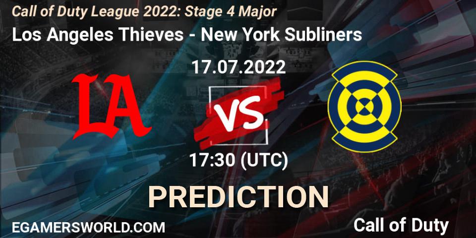 Los Angeles Thieves - New York Subliners: Maç tahminleri. 17.07.2022 at 17:30, Call of Duty, Call of Duty League 2022: Stage 4 Major