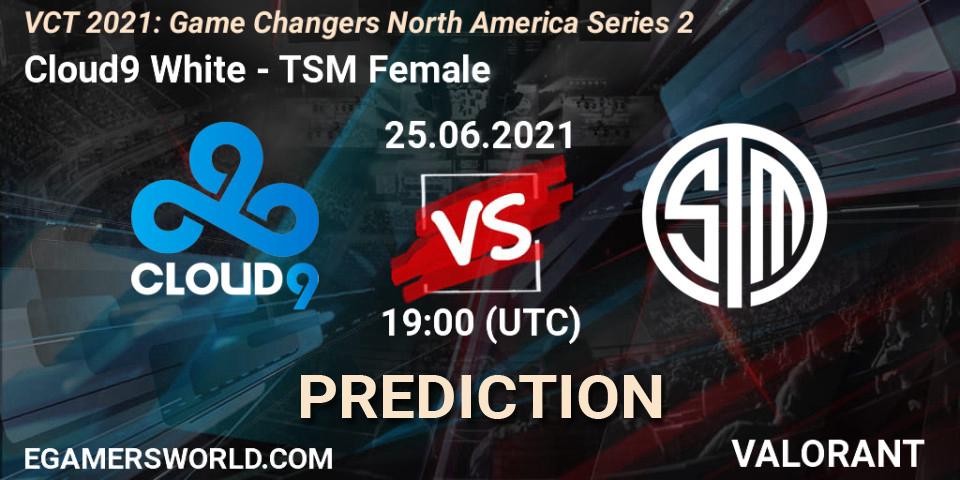 Cloud9 White - TSM Female: Maç tahminleri. 25.06.2021 at 19:00, VALORANT, VCT 2021: Game Changers North America Series 2