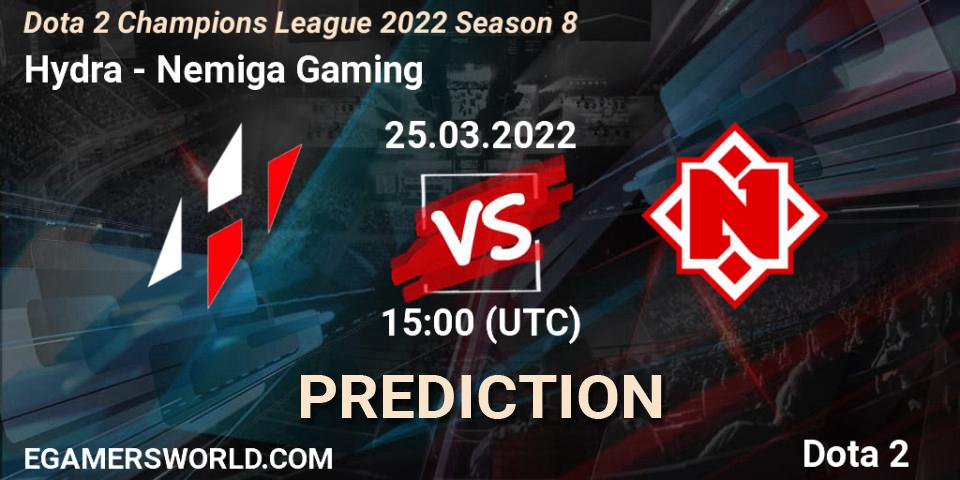Hydra - Nemiga Gaming: Maç tahminleri. 25.03.2022 at 15:46, Dota 2, Dota 2 Champions League 2022 Season 8