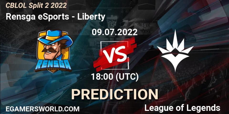 Rensga eSports - Liberty: Maç tahminleri. 09.07.2022 at 18:00, LoL, CBLOL Split 2 2022