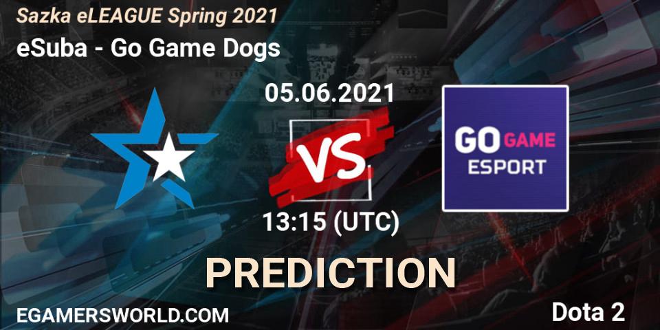 eSuba - Go Game Dogs: Maç tahminleri. 05.06.2021 at 13:30, Dota 2, Sazka eLEAGUE Spring 2021