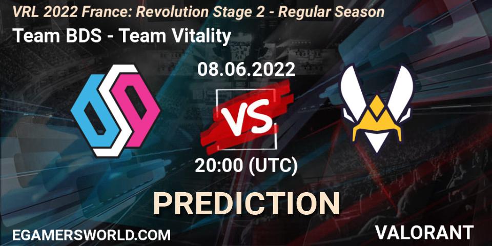 Team BDS - Team Vitality: Maç tahminleri. 08.06.2022 at 20:00, VALORANT, VRL 2022 France: Revolution Stage 2 - Regular Season