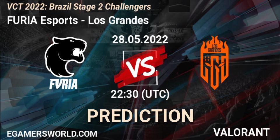FURIA Esports - Los Grandes: Maç tahminleri. 28.05.2022 at 23:15, VALORANT, VCT 2022: Brazil Stage 2 Challengers
