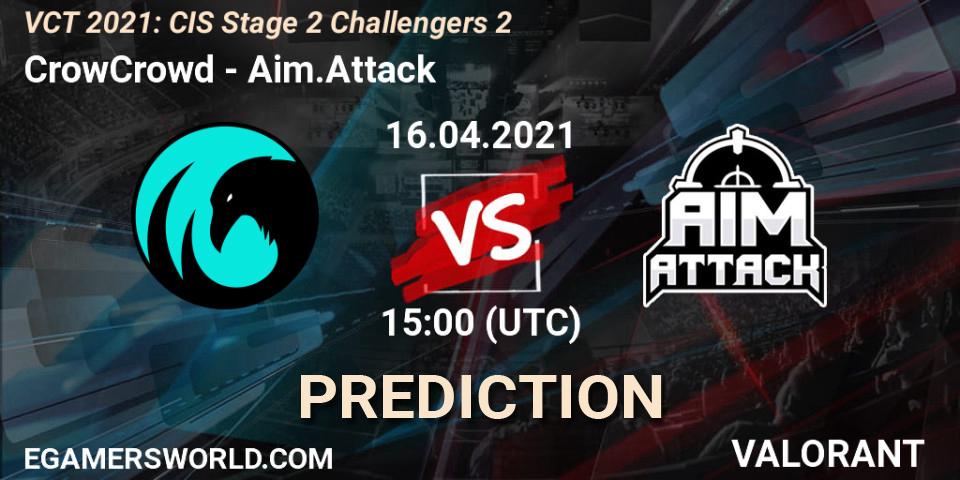 CrowCrowd - Aim.Attack: Maç tahminleri. 16.04.2021 at 15:00, VALORANT, VCT 2021: CIS Stage 2 Challengers 2