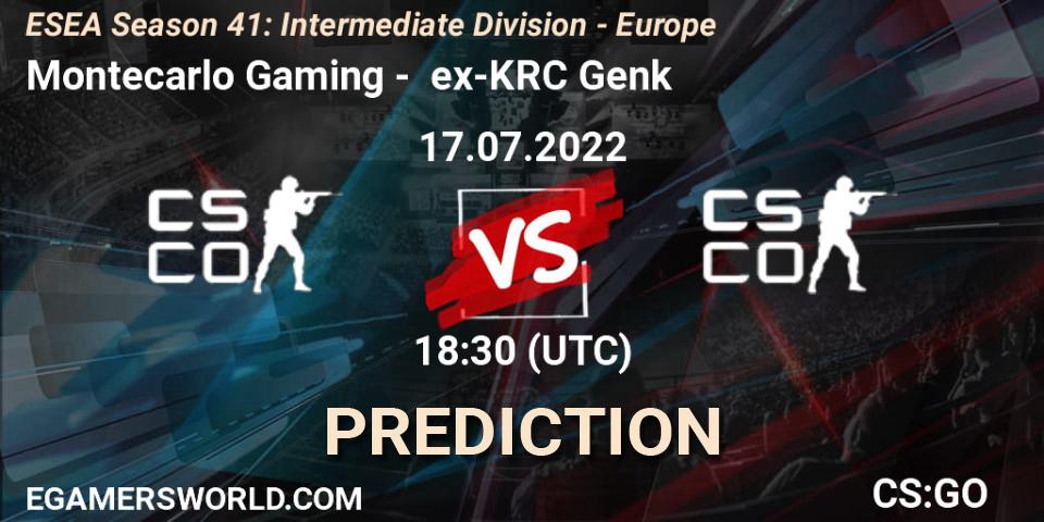 Montecarlo Gaming - ex-KRC Genk: Maç tahminleri. 17.07.2022 at 17:00, Counter-Strike (CS2), ESEA Season 41: Intermediate Division - Europe
