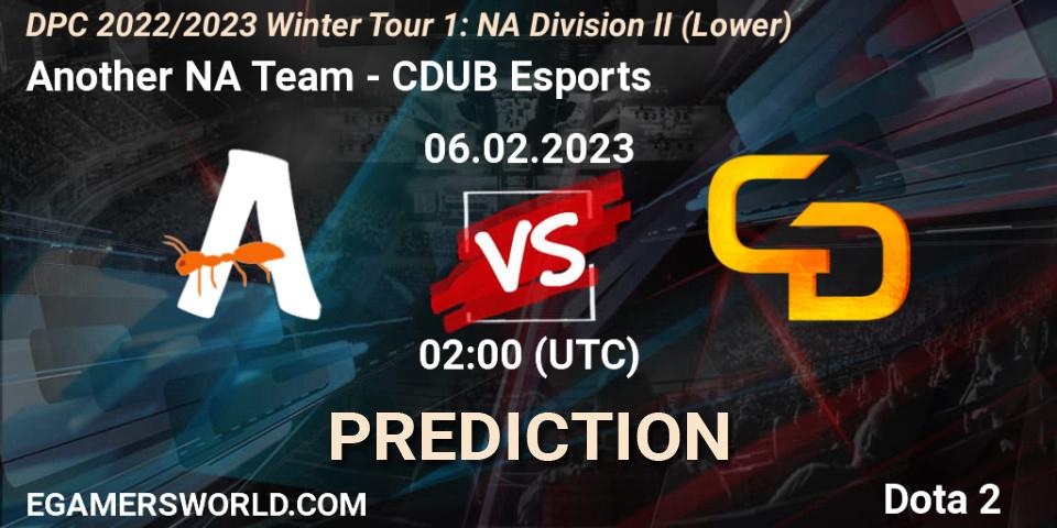 Another NA Team - CDUB Esports: Maç tahminleri. 06.02.23, Dota 2, DPC 2022/2023 Winter Tour 1: NA Division II (Lower)