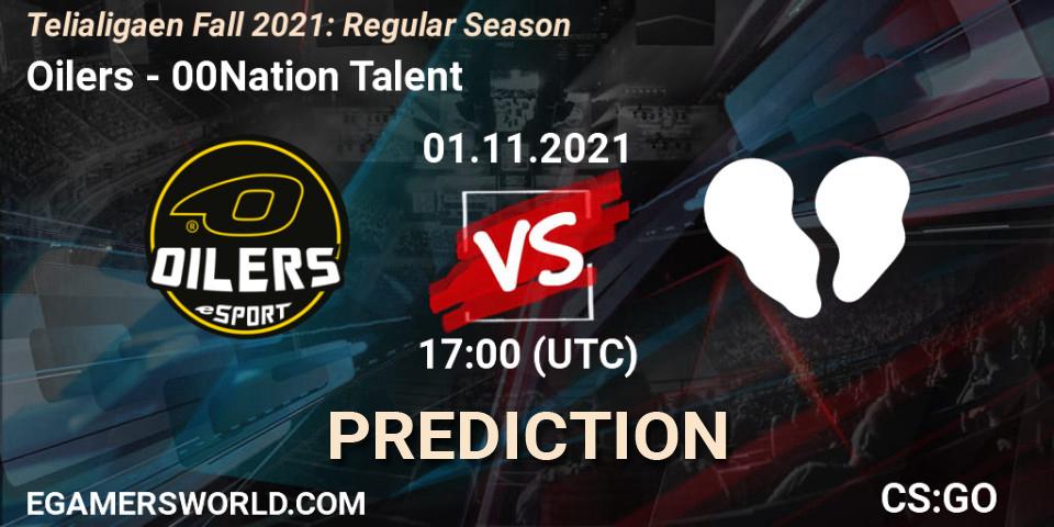 Oilers - 00Nation Talent: Maç tahminleri. 01.11.2021 at 17:00, Counter-Strike (CS2), Telialigaen Fall 2021: Regular Season