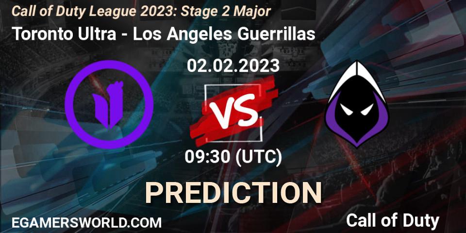 Toronto Ultra - Los Angeles Guerrillas: Maç tahminleri. 02.02.2023 at 21:30, Call of Duty, Call of Duty League 2023: Stage 2 Major