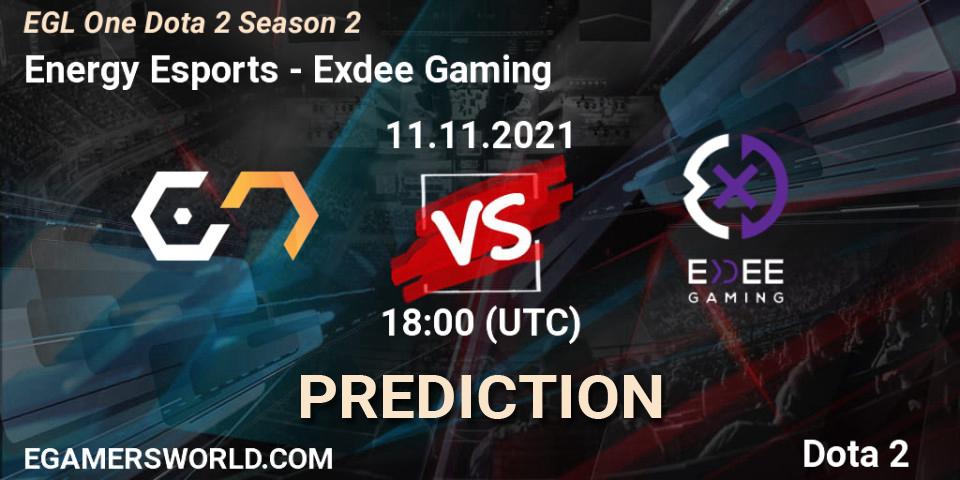 Energy Esports - Exdee Gaming: Maç tahminleri. 04.12.2021 at 12:29, Dota 2, EGL One Dota 2 Season 2