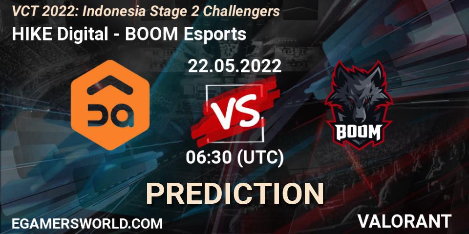 HIKE Digital - BOOM Esports: Maç tahminleri. 22.05.22, VALORANT, VCT 2022: Indonesia Stage 2 Challengers
