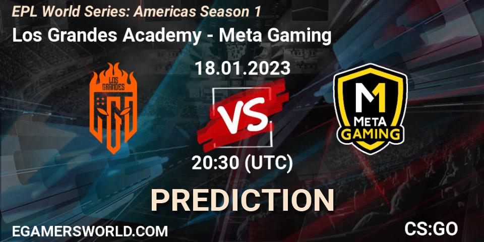 Los Grandes Academy - Meta Gaming Brasil: Maç tahminleri. 18.01.2023 at 20:30, Counter-Strike (CS2), EPL World Series: Americas Season 1