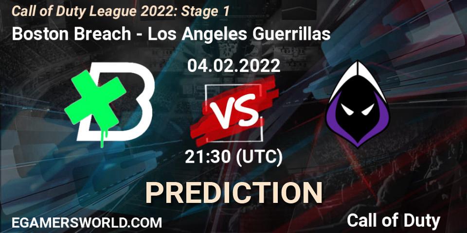 Boston Breach - Los Angeles Guerrillas: Maç tahminleri. 04.02.2022 at 21:30, Call of Duty, Call of Duty League 2022: Stage 1