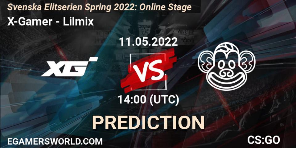 X-Gamer - Lilmix: Maç tahminleri. 11.05.2022 at 14:00, Counter-Strike (CS2), Svenska Elitserien Spring 2022: Online Stage