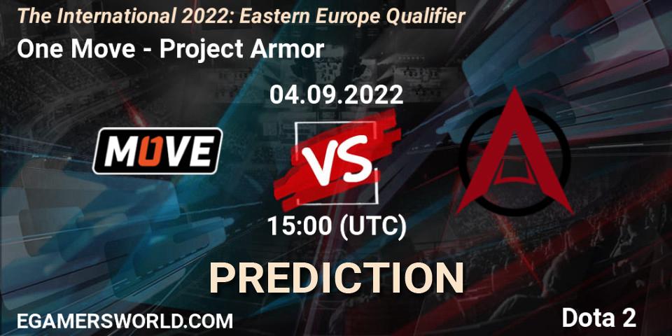 One Move - Project Armor: Maç tahminleri. 04.09.22, Dota 2, The International 2022: Eastern Europe Qualifier
