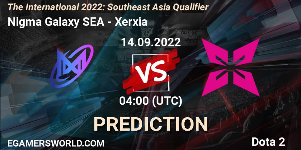 Nigma Galaxy SEA - Xerxia: Maç tahminleri. 14.09.22, Dota 2, The International 2022: Southeast Asia Qualifier