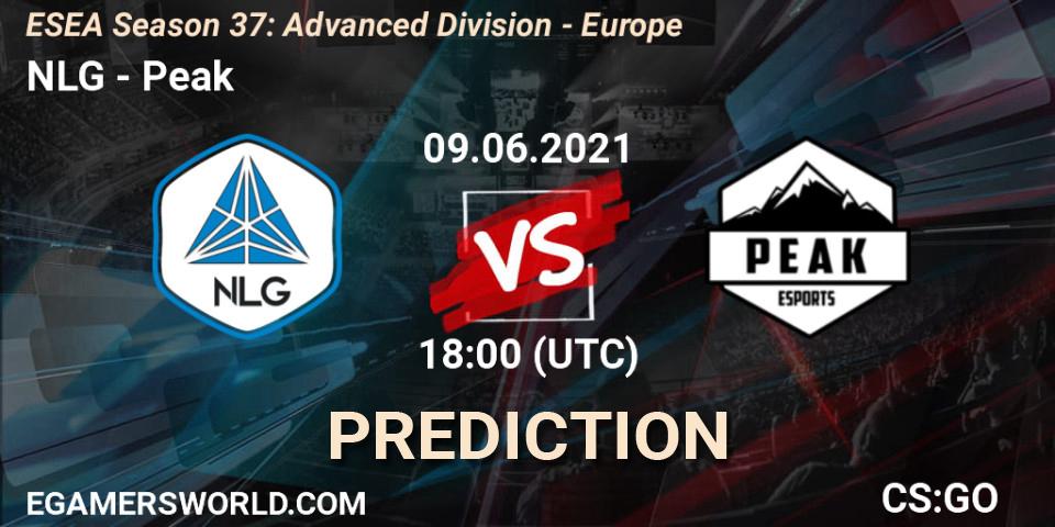 NLG - Peak: Maç tahminleri. 09.06.2021 at 18:00, Counter-Strike (CS2), ESEA Season 37: Advanced Division - Europe