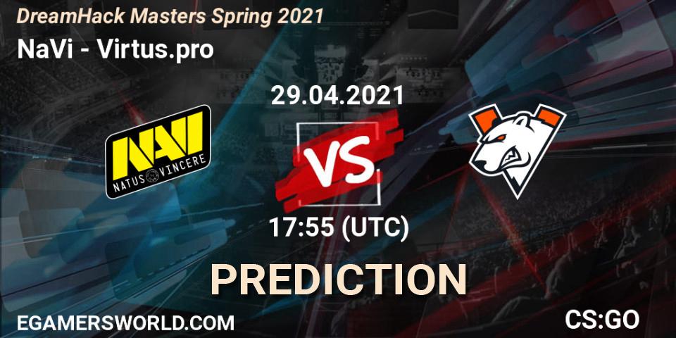 NaVi - Virtus.pro: Maç tahminleri. 29.04.2021 at 18:15, Counter-Strike (CS2), DreamHack Masters Spring 2021