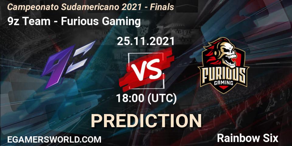 9z Team - Furious Gaming: Maç tahminleri. 25.11.2021 at 20:30, Rainbow Six, Campeonato Sudamericano 2021 - Finals