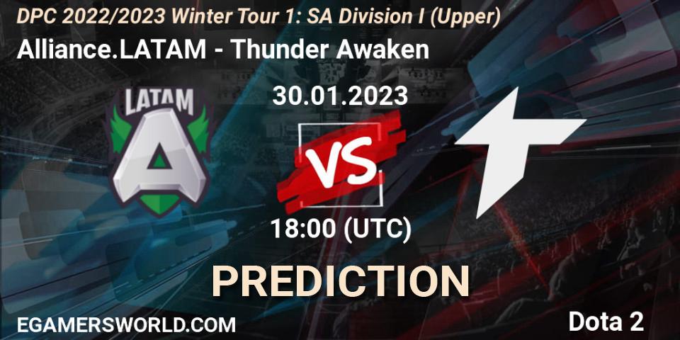 Alliance.LATAM - Thunder Awaken: Maç tahminleri. 30.01.23, Dota 2, DPC 2022/2023 Winter Tour 1: SA Division I (Upper) 