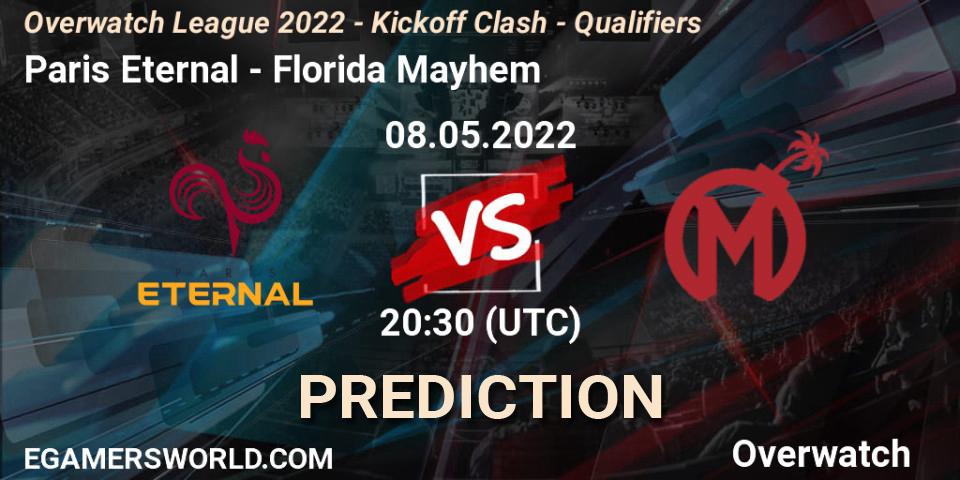 Paris Eternal - Florida Mayhem: Maç tahminleri. 08.05.2022 at 20:30, Overwatch, Overwatch League 2022 - Kickoff Clash - Qualifiers